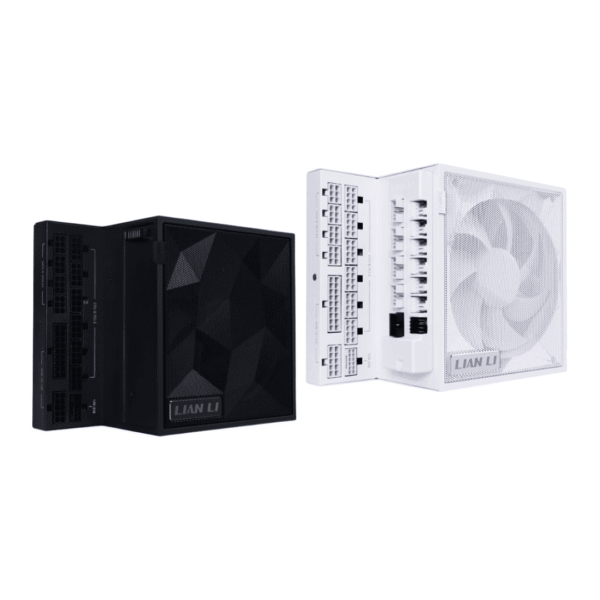 Lian Li EDGE Gold Series ATX 3.1 PCIe 5.1 Fully Modular L-Shape | Black | White Power Supply