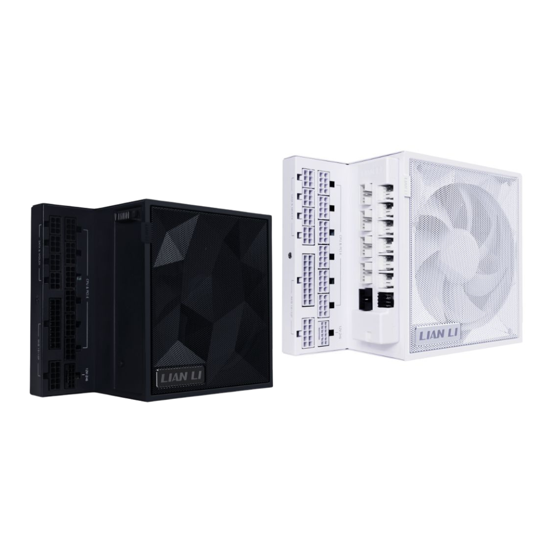 Lian Li EDGE Gold Series ATX 3.1 PCIe 5.1 Fully Modular L-Shape | Black | White Power Supply