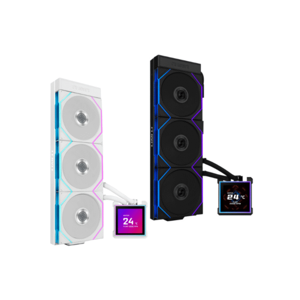 Lian Li HydroShift II LCD-S 360 AIO Liquid Cooler 3.4 Inch IPS LCD 360mm Radiator with CL or TL Wireless Fans | Black | White