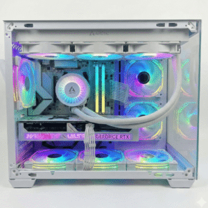 Royce White Gaming PC AMD Ryzen 7 9700X GeForce RTX 5070 12GB 32GB DDR5 6400MHz High-Performance Streaming & Content Creation Desktop . Royce | White Gaming PC | AMD Ryzen 7 9700X | GeForce RTX 5070 12GB | 32GB DDR5 6400MHz | High-Performance Streaming & Content Creation Desktop