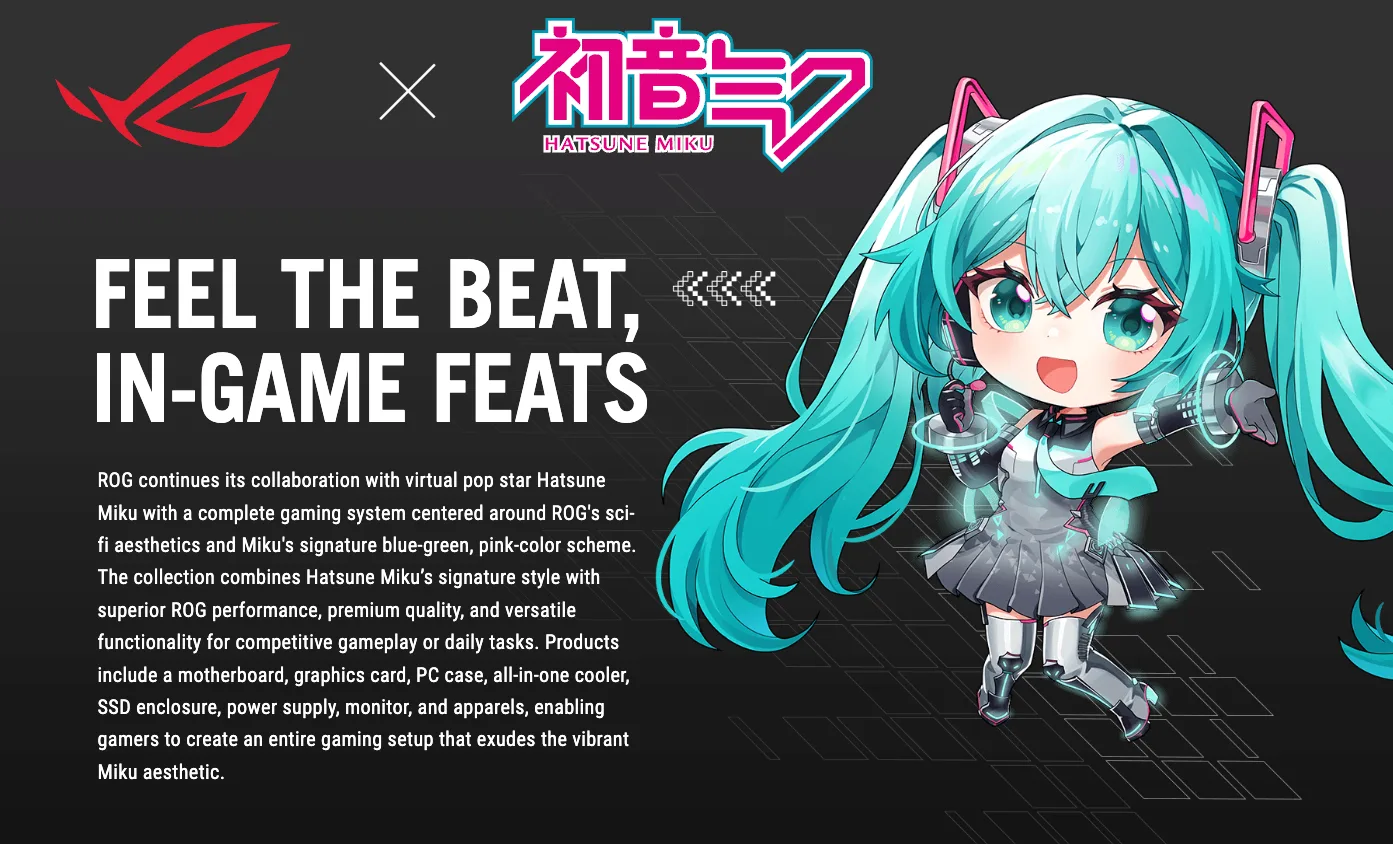 ASUS ROG Astral GeForce RTX 5080 OC 16GB GDDR7 Hatsune Miku Edition - ROG-ASTRAL-RTX5080-O16G-MIKU-W