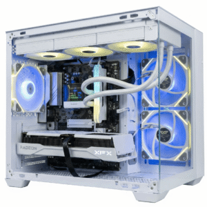 Talon | White Edition Gaming PC - AMD Ryzen 7 7700, Radeon RX 7600 XT 16GB, 32GB DDR5 8000MHz - Custom Desktop for 1440p Gaming, Streaming & Video Editing