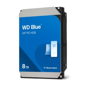 Western Digital WD Blue 3.5 Inch 8TB 5640 RPM SATA 6Gbps 128MB CMR Desktop Hard Drive - WD80EAZZ