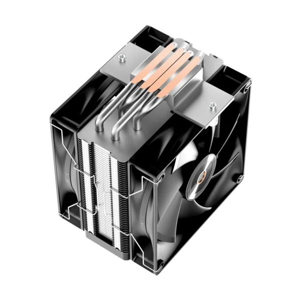 OCYPUS Delta A40 Elite BK Dual Fan CPU Air Cooler - 220W TDP - 4 Copper Heat Pipes - DELTA-A40-BK2NNWN00X-GL