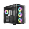 OCYPUS Iota C70 Curve ARGB Digital Mid-Tower ATX Case with Panoramic Curved Glass - IOTA-C70-BKD400CD-GL