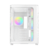 Ocypus Iota C70 WH Curve ARGB Digital White ATX Mid-Tower Case with Panoramic Glass and 6 Fans - IOTA-C70-WHD400CD-GL