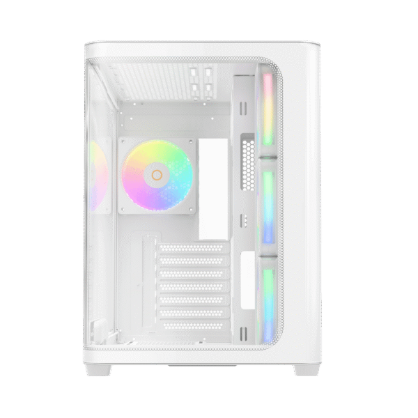 Ocypus Iota C70 WH Curve ARGB Digital White ATX Mid-Tower Case with Panoramic Glass and 6 Fans - IOTA-C70-WHD400CD-GL