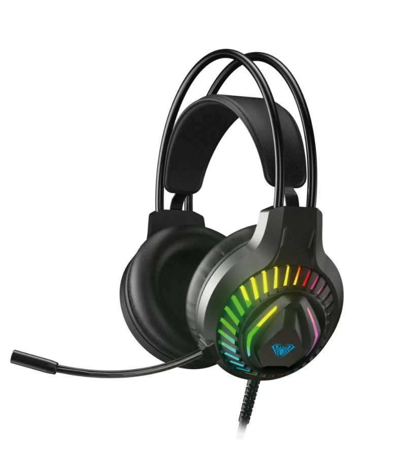 Aula S605 Wired Gaming Headset 50mm Driver RGB 3.5mm USB – Aula S605
