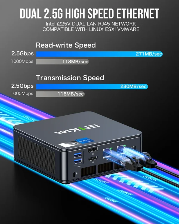 GMKtec Nucbox K7 Plus Mini PC Intel Core i7-13620H 32GB RAM 1TB SSD Windows 11 Pro - GMK-K7+/13620H/32/1TB/BK