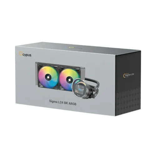 OCYPUS SIGMA L24 BK ARGB 240mm Liquid Cooler 2.4 inch IPS Display - SIGMA-L24-BK2AAWWN00X-GL