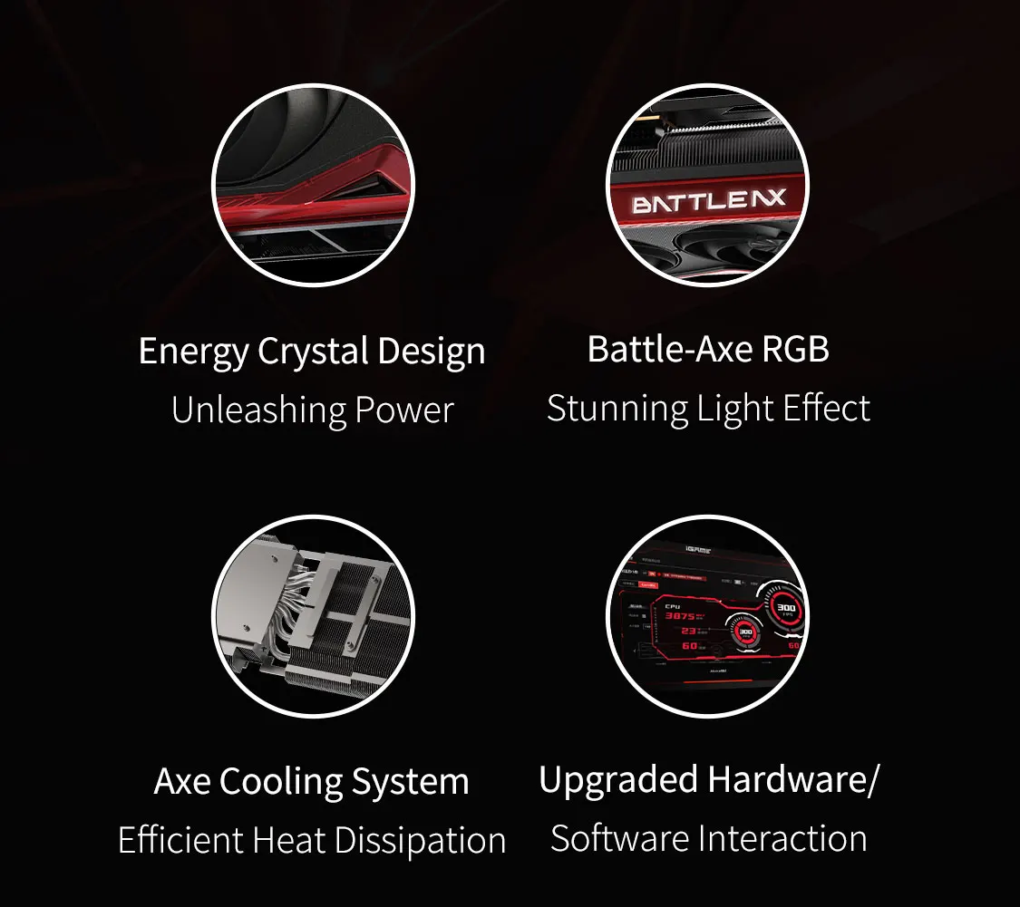 Colorful GeForce RTX 5070 Ti Battle AX 16GB GDDR7 - Axe Cooling - DLSS 4 - COLORFUL GEFORCE RTX5070Ti BATTLE-AX 16GB-V