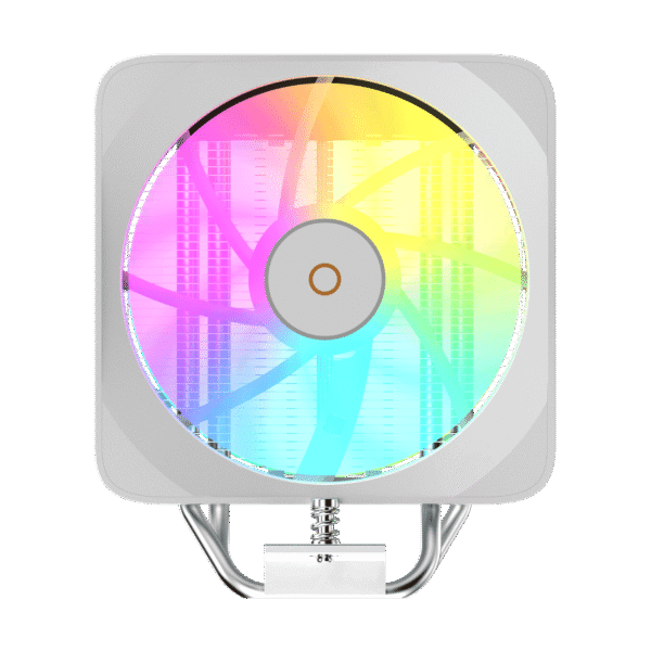 Ocypus Delta A40 EX WH Digital White Single Tower CPU Air Cooler with Temp Display 200W TDP - DELTA-A40-WH1NAWD00E-GL