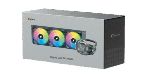 Ocypus Sigma L36 BK ARGB 360mm AIO Liquid Cooler - 2.4 inch IPS Display - SIGMA-L36-BK3AAWWN00X-GL