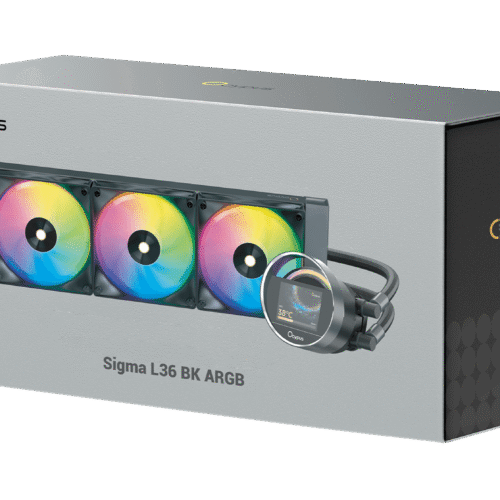 Ocypus Sigma L36 BK ARGB 360mm AIO Liquid Cooler - 2.4 inch IPS Display - SIGMA-L36-BK3AAWWN00X-GL