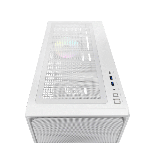 Ocypus Delta C70 WH ARGB White E-ATX Mid-Tower Gaming Case with 4 Fans - DELTA-C70-WHG400XX-GL