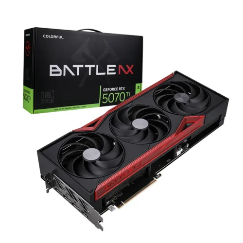 Colorful GeForce RTX 5070 Ti Battle AX 16GB GDDR7 - Axe Cooling - DLSS 4 - COLORFUL GEFORCE RTX5070Ti BATTLE-AX 16GB-V