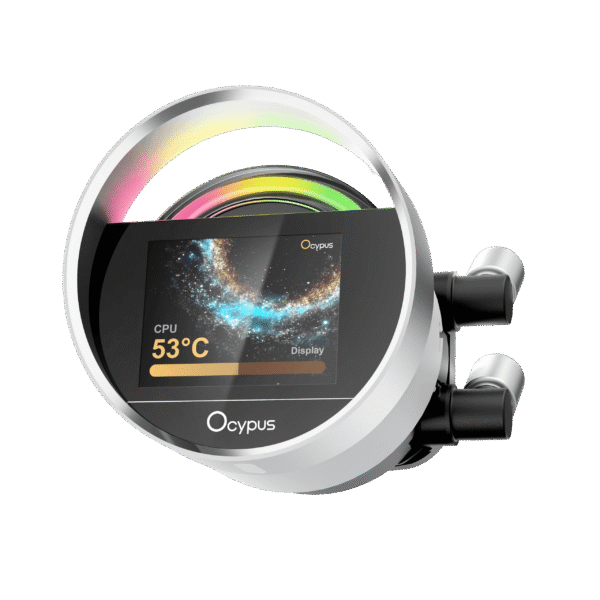 OCYPUS SIGMA L24 WH ARGB 240mm Liquid Cooler 2.4 inch IPS Display - SIGMA-L24-WH2AAWWN00X-GL