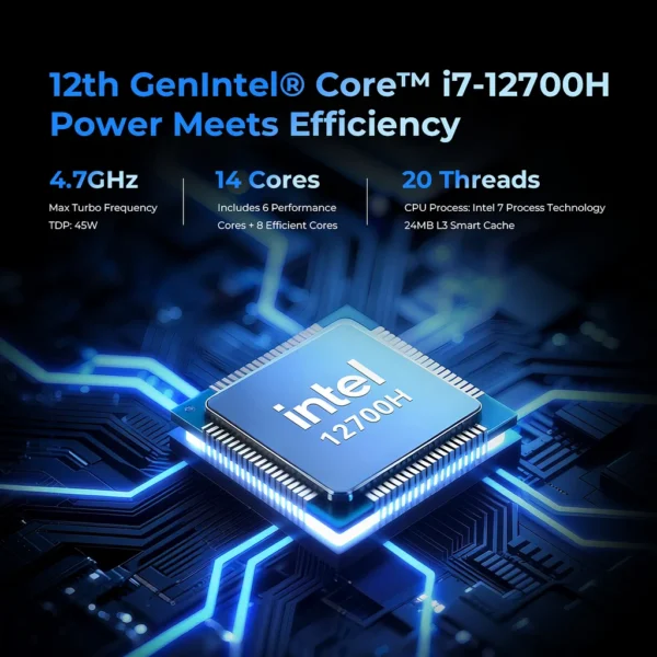 ff497eb5394cc4e6a71799dd5f83c982 GMKtec Nucbox M3 Ultra Mini PC Intel Core i7-12700H 32GB RAM 1TB SSD Windows 11 Pro - GMK-M3-U/12700H/32/1T/BK