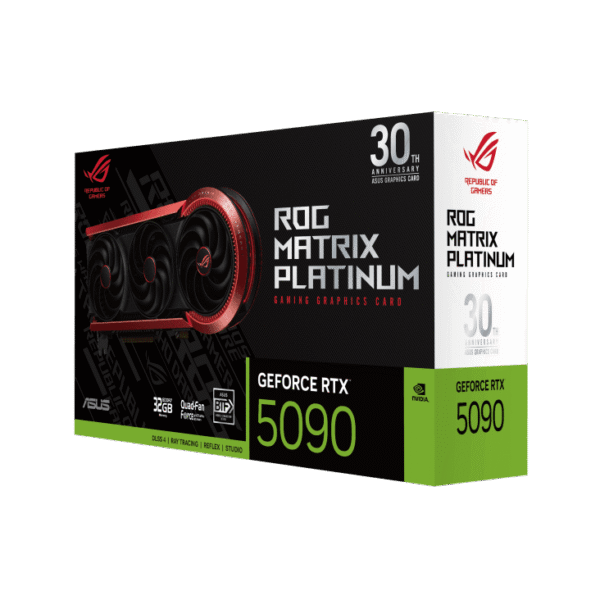 h732 (1) ASUS ROG Matrix Platinum GeForce RTX 5090 32GB GDDR7 Blackwell 30th Anniversary Edition BTF Graphics Card - ROG-MATRIX-RTX5090-P32G-30TH