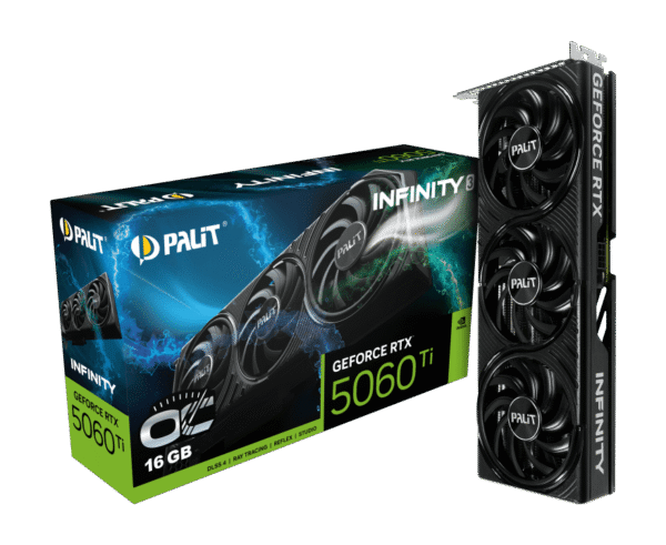 Palit GeForce RTX 5060 Ti Infinity 3 OC 16GB GDDR7 - Blackwell - PCIe 5.0 - NE7506TS19T1-GB2061S