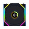 sl_w_02_a Lian Li UNI FAN SL Wireless 120 - 2.4GHz Control - LCD & LED Options - Single & 3-pack - Standard & Reverse Blade - Black, White