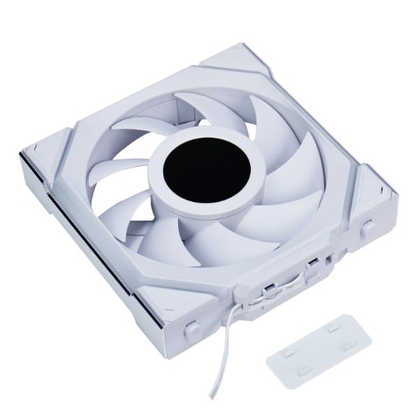 sl_w_04_a Lian Li UNI FAN SL Wireless 120 - 2.4GHz Control - LCD & LED Options - Single & 3-pack - Standard & Reverse Blade - Black, White
