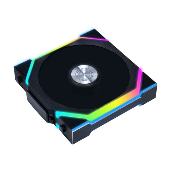sl_w_08_a Lian Li UNI FAN SL Wireless 120 - 2.4GHz Control - LCD & LED Options - Single & 3-pack - Standard & Reverse Blade - Black, White