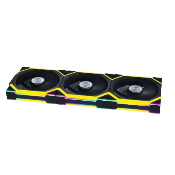 sl_w_10_a Lian Li UNI FAN SL Wireless 120 - 2.4GHz Control - LCD & LED Options - Single & 3-pack - Standard & Reverse Blade - Black, White