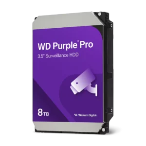 Western Digital WD Purple Pro 3.5 Inch 8TB 7200 RPM SATA 6Gbps CMR Surveillance Hard Drive - WD8001PURP