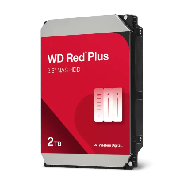 Western Digital Red Plus 12TB 3.5-Inch 7200 RPM CMR SATA NAS Internal Hard Drive - WD120EFGX