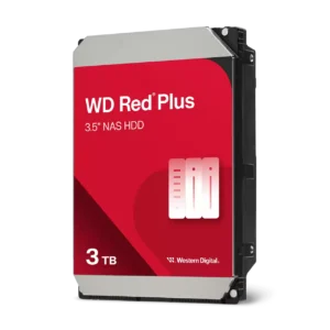Western Digital WD Red Plus 3.5 Inch 3TB 5400 RPM 256MB Cache SATA 6Gbps CMR NAS Hard Drive - WD30EFPX