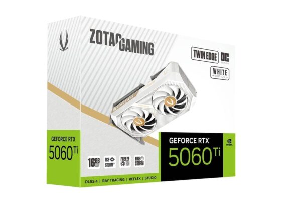 zt-b50620q-10m-image08 Zotac Gaming GeForce RTX 5060 Ti Twin Edge OC White Edition 16GB GDDR7 128 bit Blackwell DLSS 4 Graphics Card - ZT-B50620Q-10M