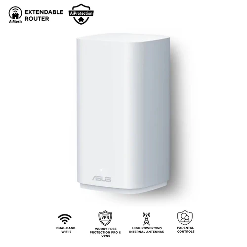 ASUS ZenWiFi BD4 Outdoor Dual-Band WiFi 7 AiMesh Router 3600Mbps IP65 PoE - BD4 Outdoor (1PK)