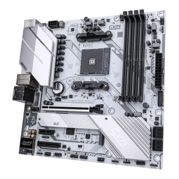 Colorful CVN B550M GAMING FROZEN V15 AMD B550 AM4 Micro-ATX Motherboard White - COLORFUL CVN B550M GAMING FROZEN V15