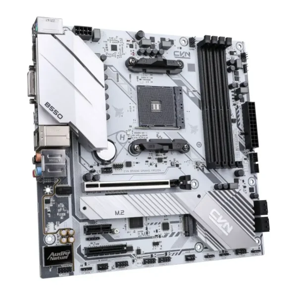 Colorful CVN B550M GAMING FROZEN V15 AMD B550 AM4 Micro-ATX Motherboard White - COLORFUL CVN B550M GAMING FROZEN V15