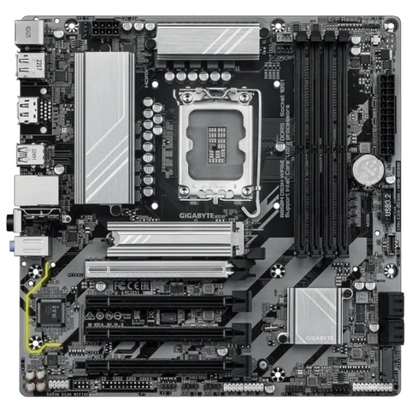 Gigabyte B860M DS3H WIFI6E Intel B860 LGA 1851 mATX Motherboard - DDR5 PCIe 5.0 WiFi 6E - GA-B860M-DS3H-WIFI6E