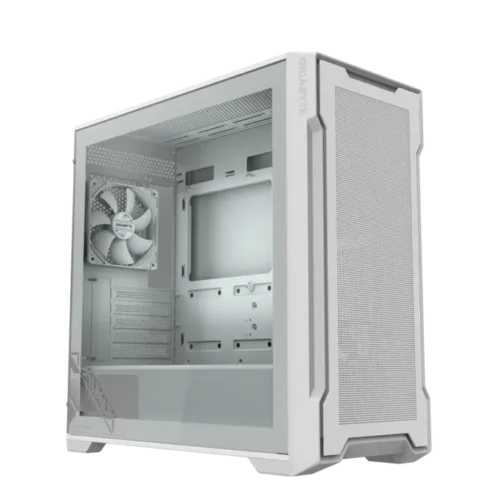 GIGABYTE C102 GLASS ICE Mid Tower Tempered Glass Gaming Case White - GP-C102GI