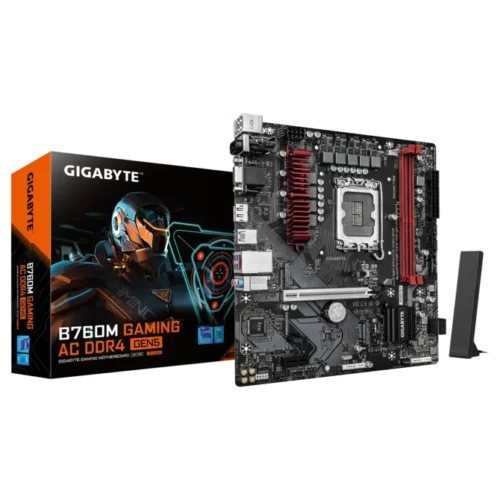 Gigabyte B760 Gaming X DDR4 Gen5 LGA 1700 ATX Motherboard - DDR4 PCIe 5.0 3x M.2 - GA-B760M-G-AC-D4-GEN5