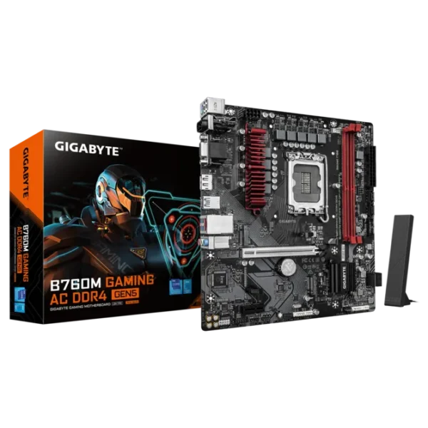 Gigabyte B760 Gaming X DDR4 Gen5 LGA 1700 ATX Motherboard - DDR4 PCIe 5.0 3x M.2 - GA-B760M-G-AC-D4-GEN5