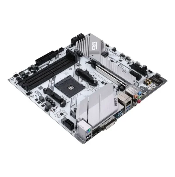Colorful CVN B550M GAMING FROZEN V15 AMD B550 AM4 Micro-ATX Motherboard White - COLORFUL CVN B550M GAMING FROZEN V15