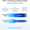 ASUS ZenWiFi BD4 Outdoor Dual-Band WiFi 7 AiMesh Router 3600Mbps IP65 PoE - BD4 Outdoor (1PK)