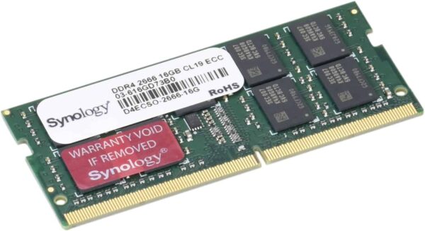 Synology 16GB DDR4 2666MHz ECC Unbuffered SODIMM Memory Module - SY-D4ECSO-2666-16G