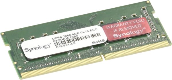 Synology 4GB DDR4 ECC Unbuffered SODIMM Memory Module - D4ES01-4G