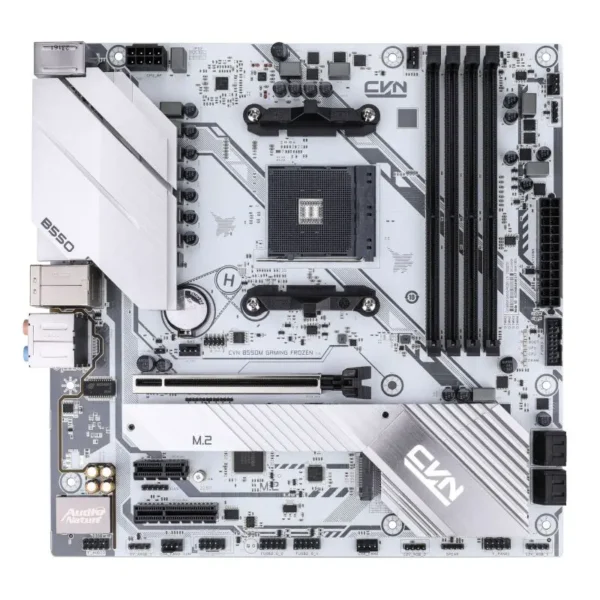 Colorful CVN B550M GAMING FROZEN V15 AMD B550 AM4 Micro-ATX Motherboard White - COLORFUL CVN B550M GAMING FROZEN V15
