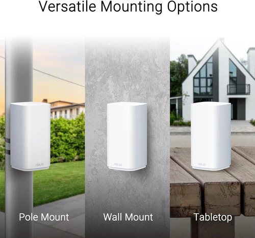 ASUS ZenWiFi BD4 Outdoor Dual-Band WiFi 7 AiMesh Router 3600Mbps IP65 PoE - BD4 Outdoor (1PK)
