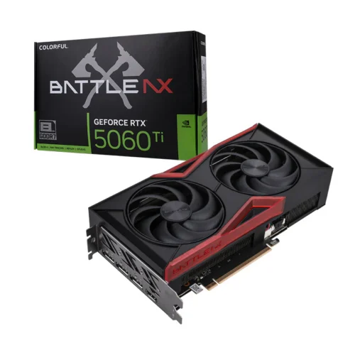 Colorful GeForce RTX 5060 Ti Battle AX DUO 8GB GDDR7 Graphics Card - COLORFUL GEFORCE RTX5060Ti BATTLE-AX DUO 8GB-V