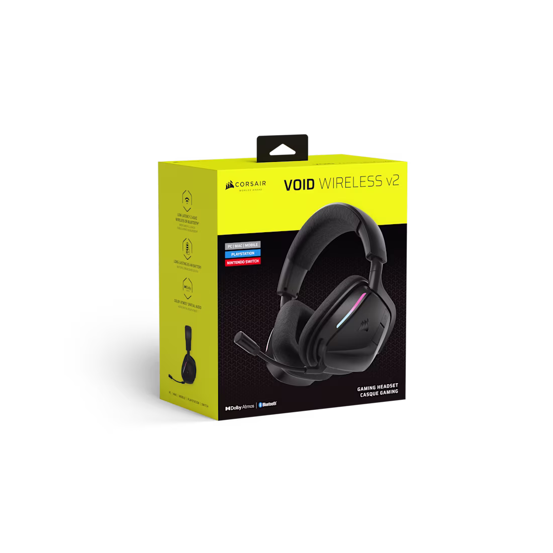 CORSAIR VOID WIRELESS V2 Gaming Headset - Dolby Atmos - Bluetooth - Carbon - CS-CA-9011379-WW