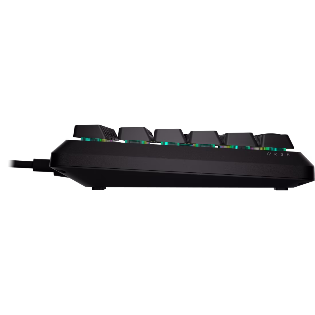 CORSAIR K55 CORE RGB Gaming Keyboard - Ten-Zone RGB - Dedicated Media Keys - Quiet Rubber Dome Switches - CH-9226C65-NA