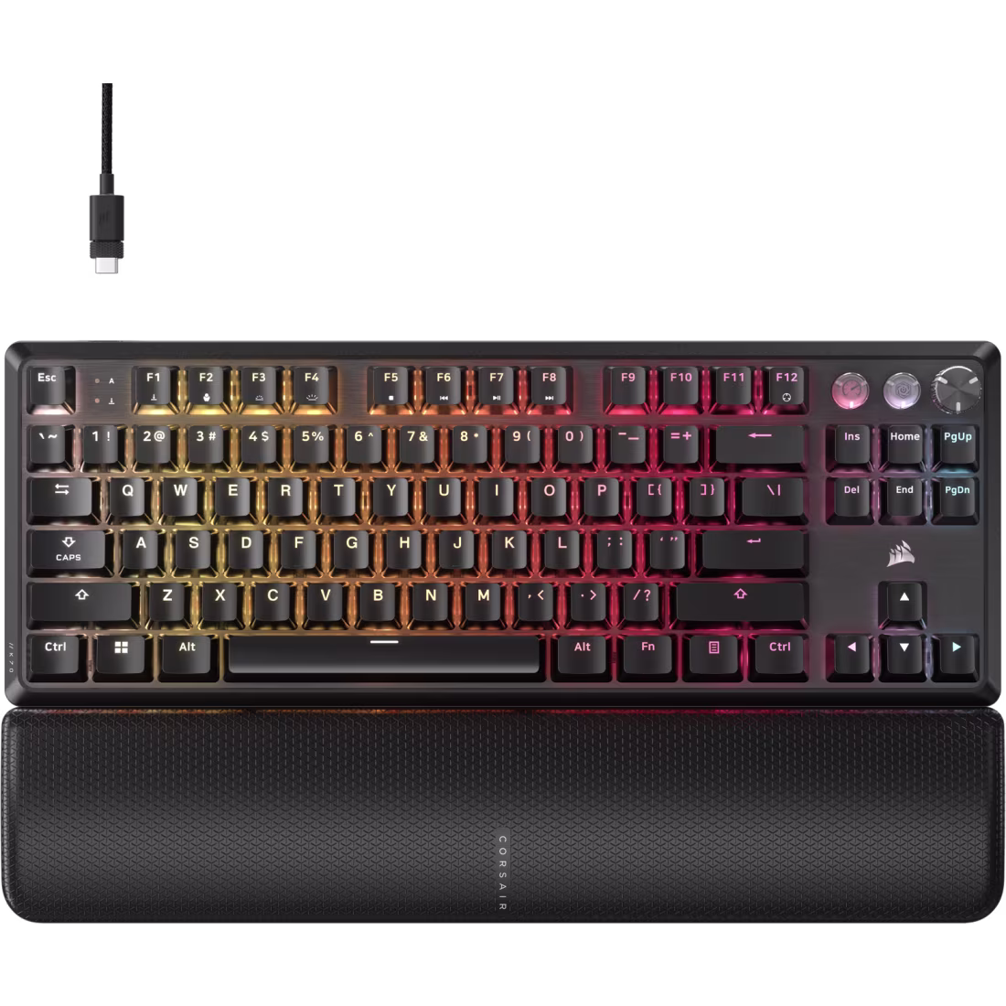 CORSAIR K70 PRO TKL Magnetic-Mechanical Gaming Keyboard - MGX Hyperdrive Hall Effect Switches - 8000Hz - CH-911911G-NA