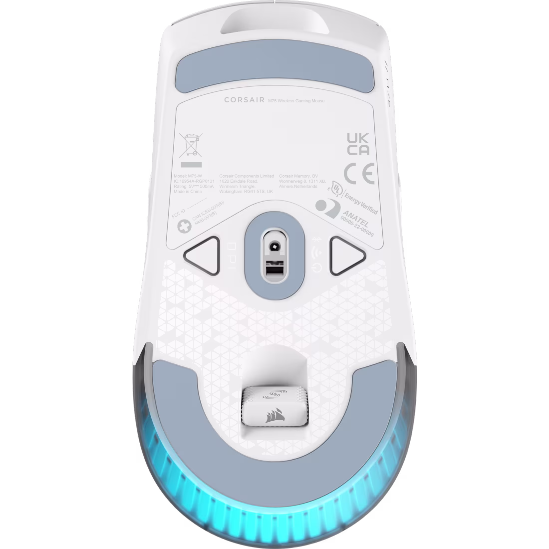 CORSAIR M75 WIRELESS RGB Lightweight Gaming Mouse - Ambidextrous - 26K DPI - White - CS-CH-931D011-AP